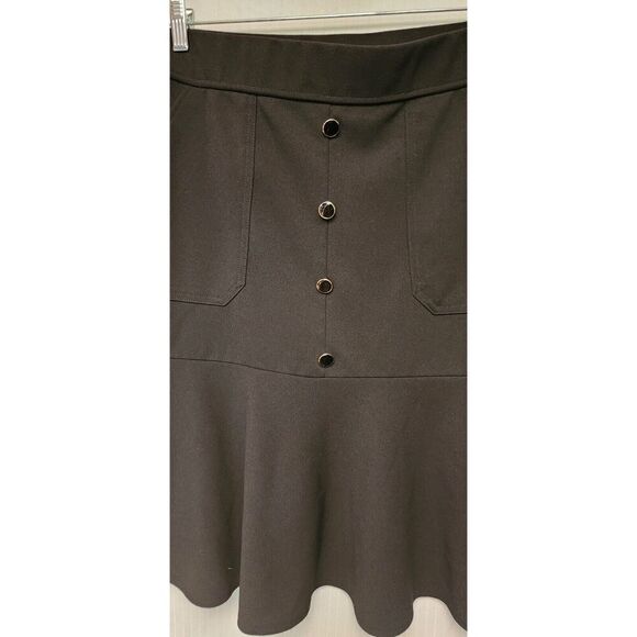 NYCC A-line Knee Length Black Skirt Size Large - Picture 6 of 7